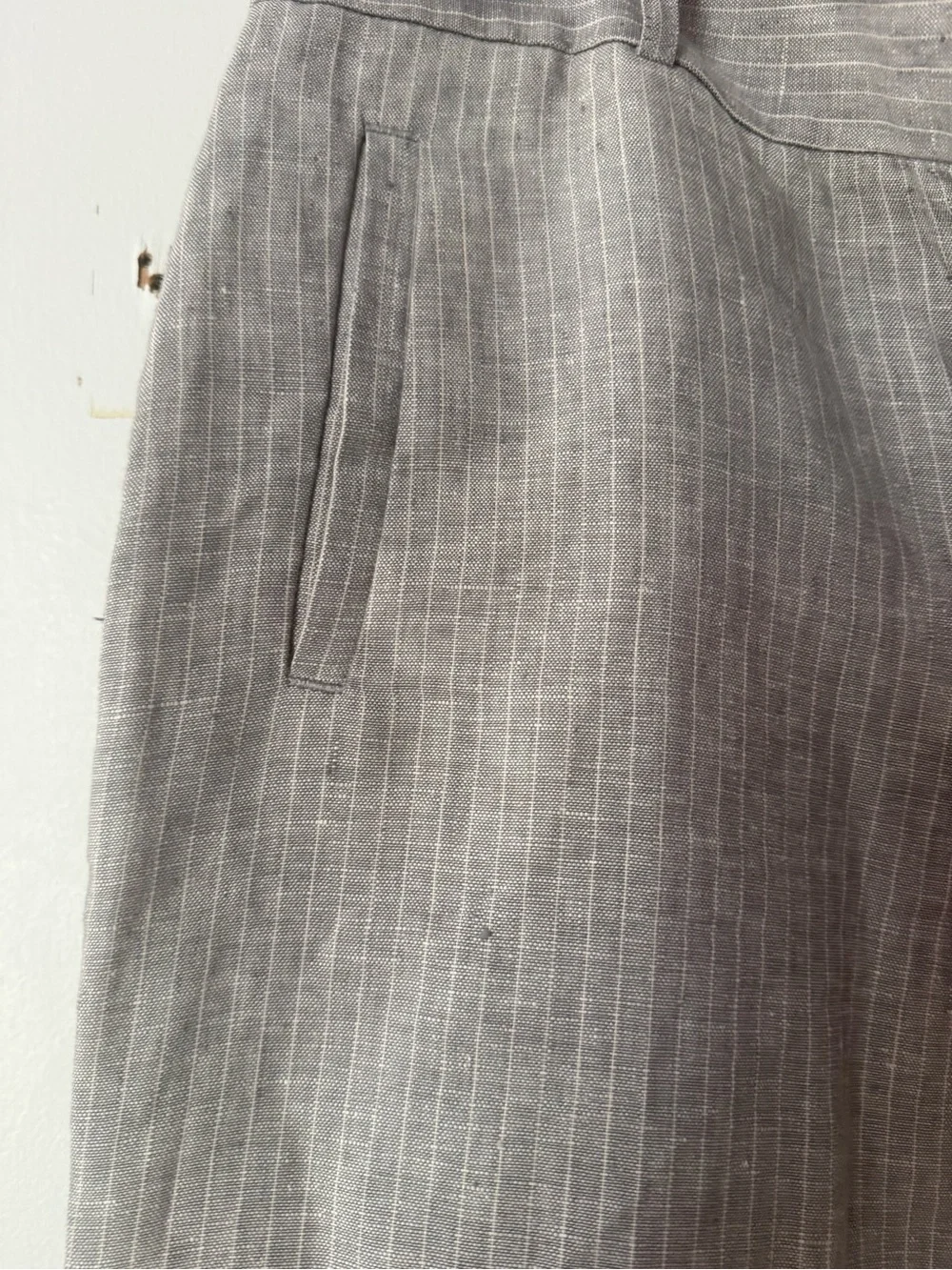 Banana Republic women  Light Gray Linen-Blend Dress Pants